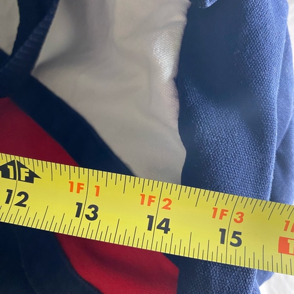 Tommy Hilfiger Blue and Red Duffel Bag with Signature Design - Picture 15 of 16